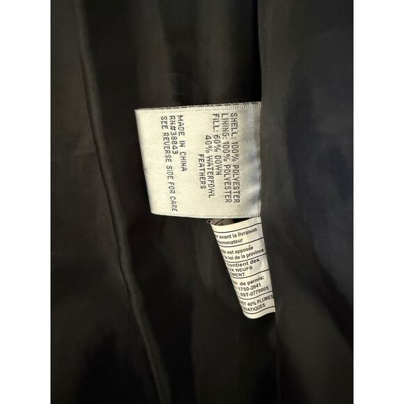 LARRY LEVINE - black DOWN Coat/ Puffer -size small - Picture 5 of 9